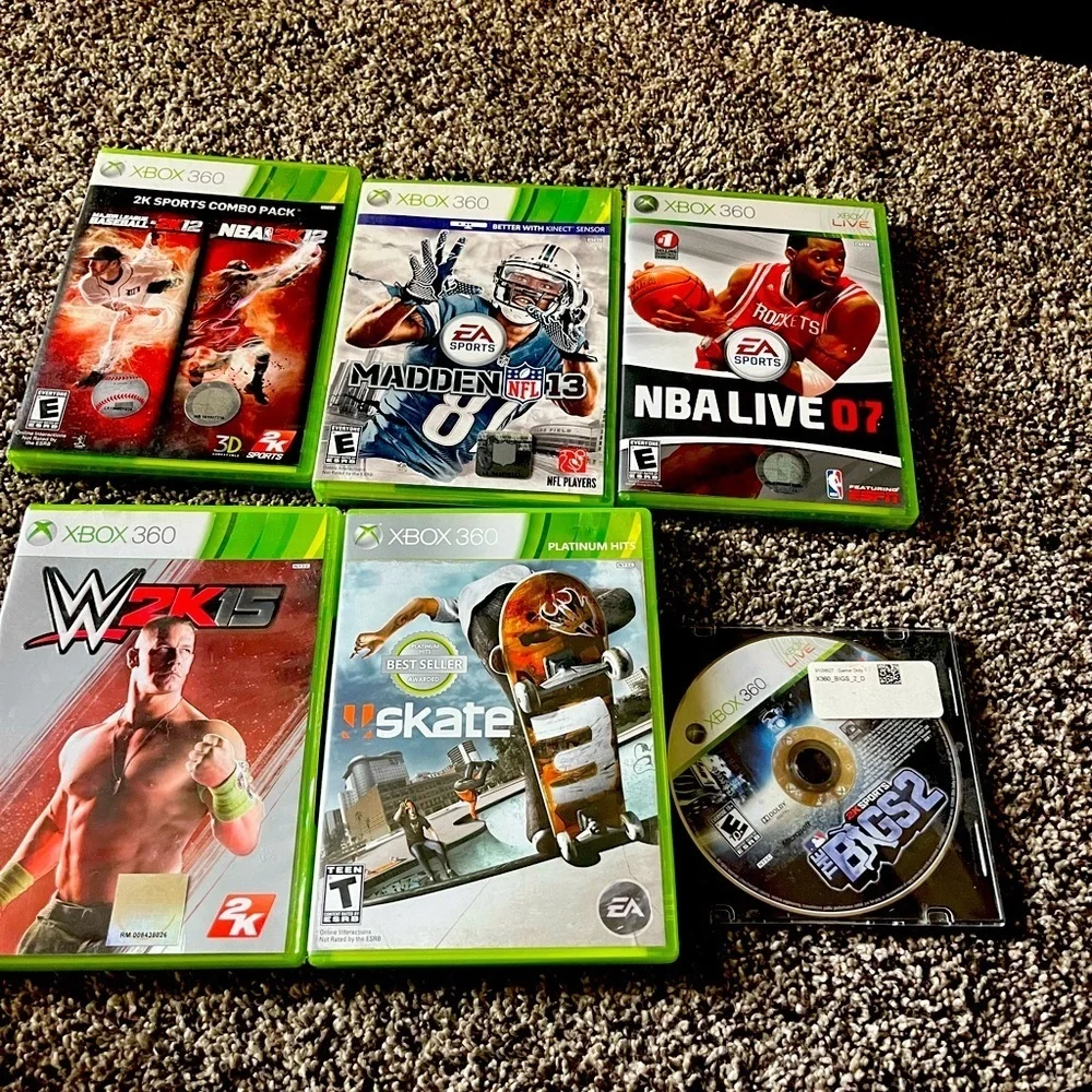 Xbox 360 Game Bundle 6 sports games